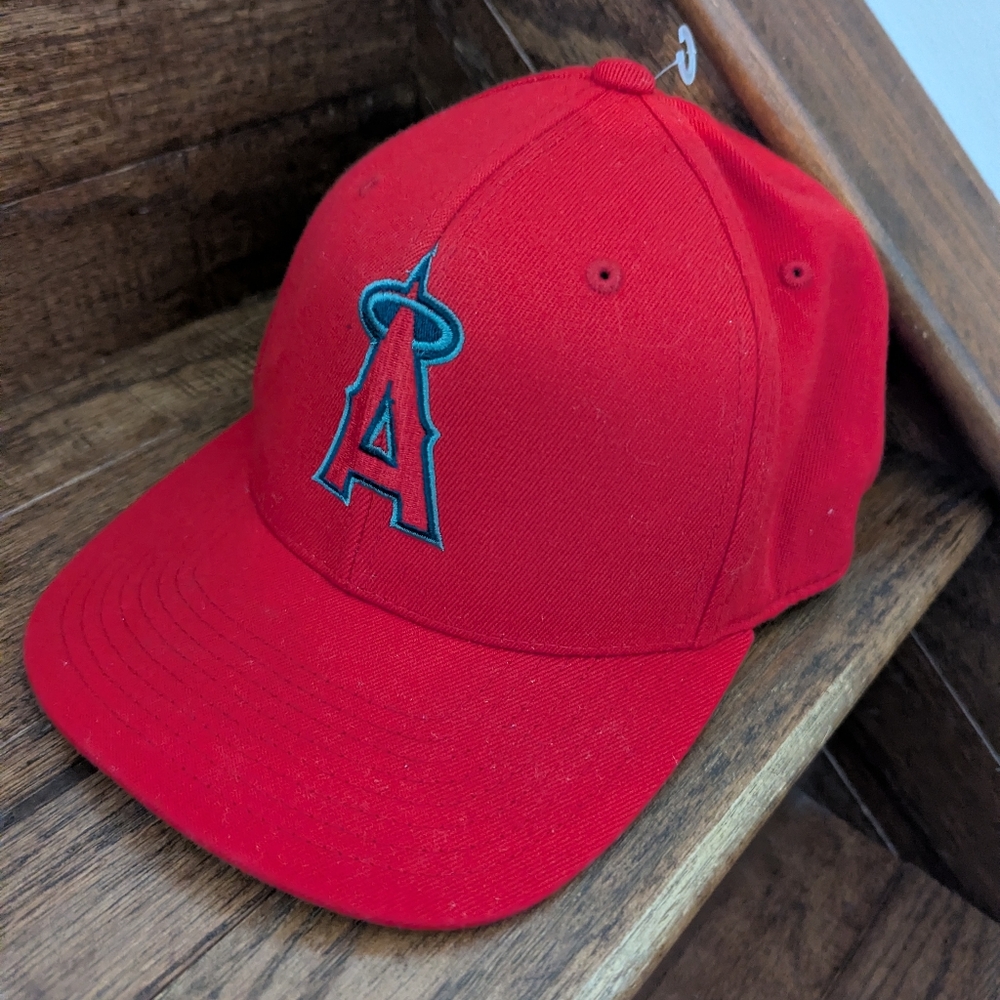 Los Angeles Angels Baseball Cap 110 Flex Fit MLB Red Strap back Hat OS